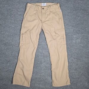 Tyndale FR Flame Resistant Cargo Pants Mens 32x31 Tan Khaki HRC 2 Made in USA